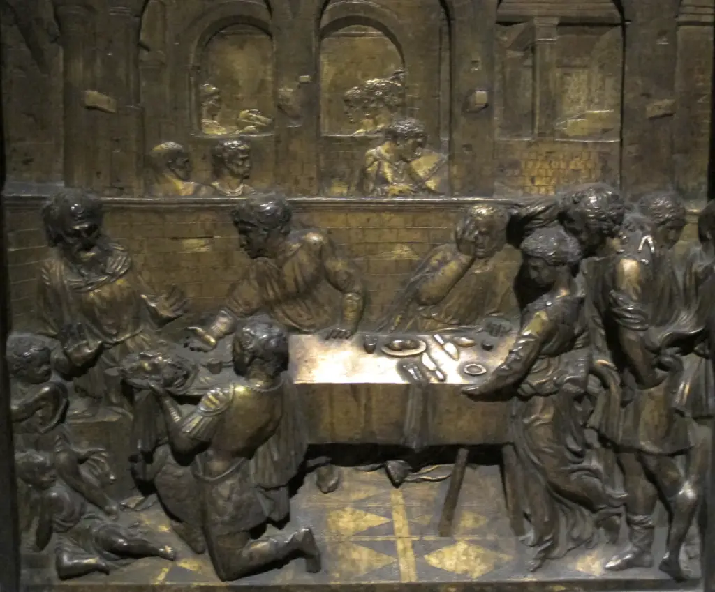 The Feast of Herod in Detail Donatello